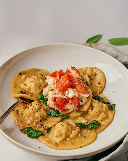 Lobster ravioli