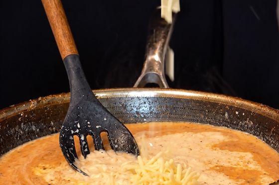Making the cheese sauce