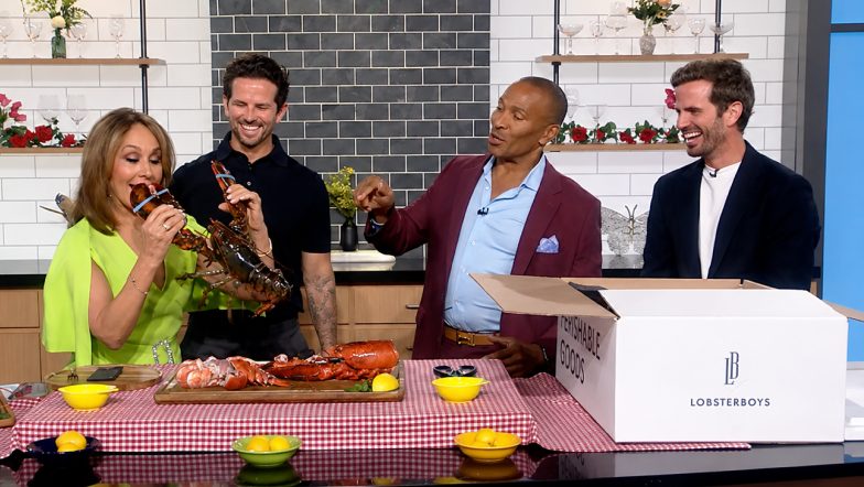 Lobsterboys founders bring live lobster to Good Day New York
