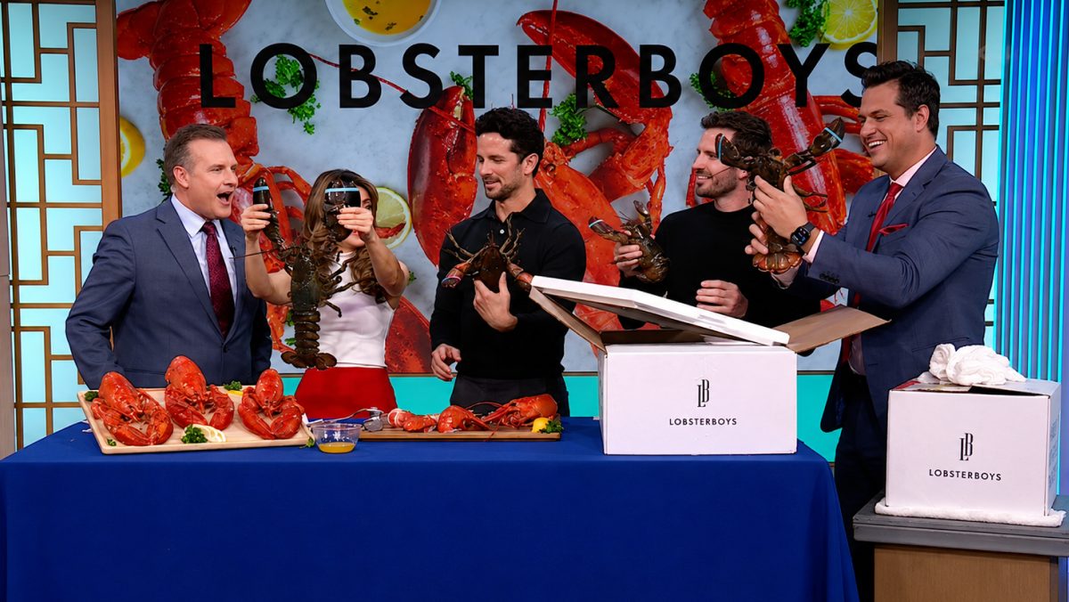 Fourth-generation lobstermen bring live lobster to KTLA Weekend Morning News